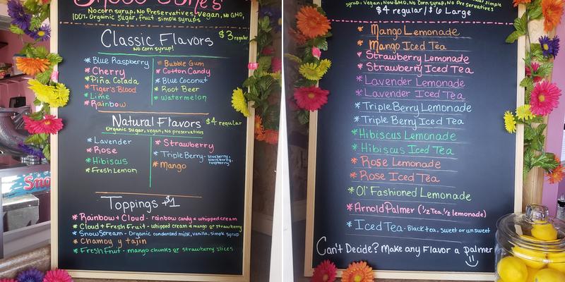 Sugar Bee's Sweets Menu