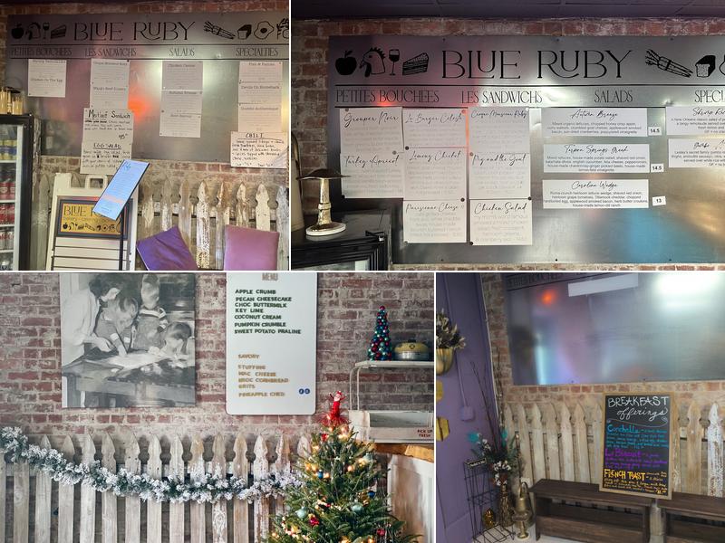 Blue Ruby Bakery Menu