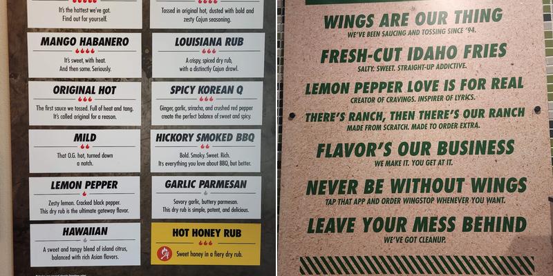 Wingstop Menu