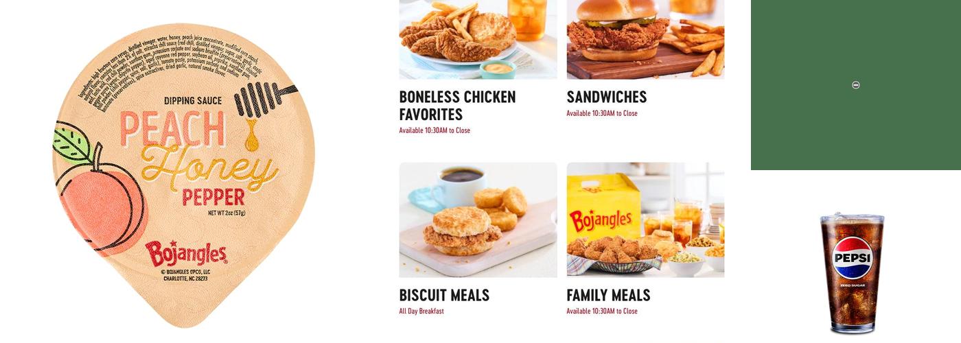 Bojangles Menu