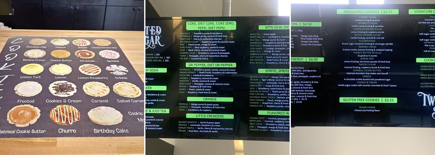 Twisted Sugar Menu
