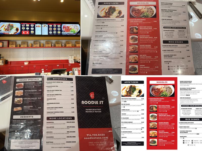 Noodle St. Irvine Menu