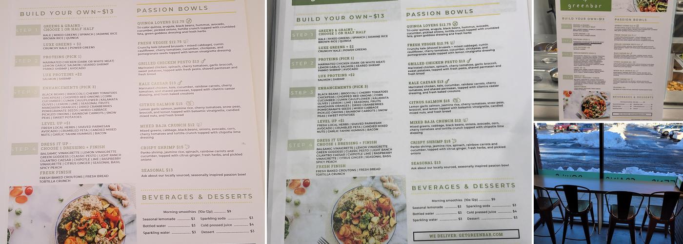 Greenbar Menu
