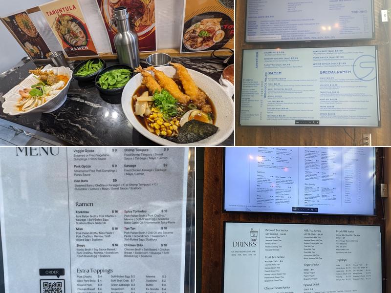 Oishii Ramen Cafe Menu