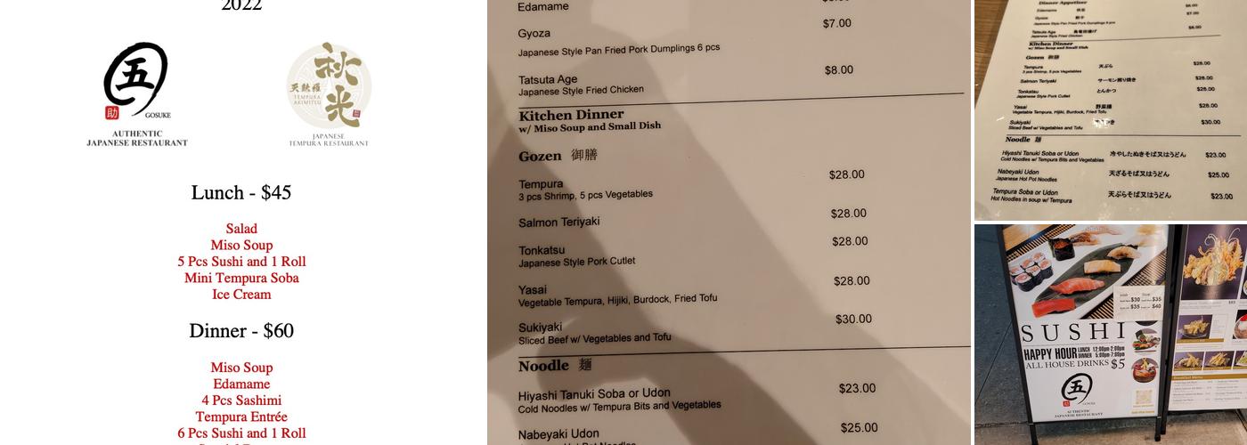 Gosuke Menu