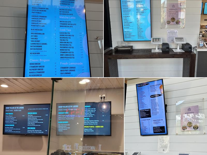 Snowy Village Dessert Cafe Menu