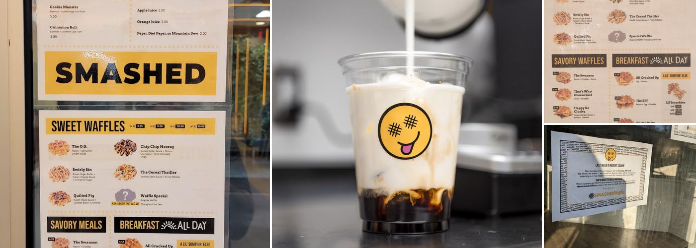 Smashed Waffles Menu