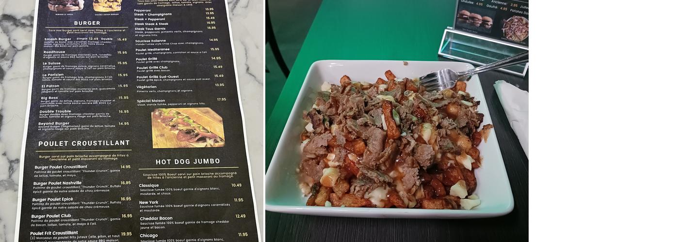 Poutine Boss Menu