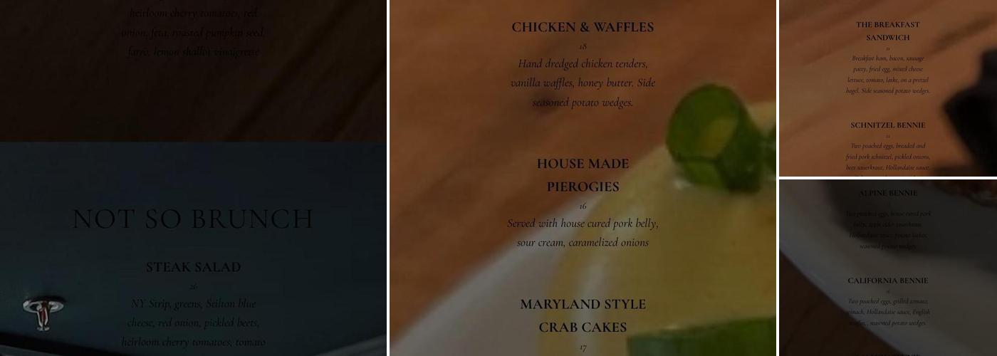 The Alpine Menu