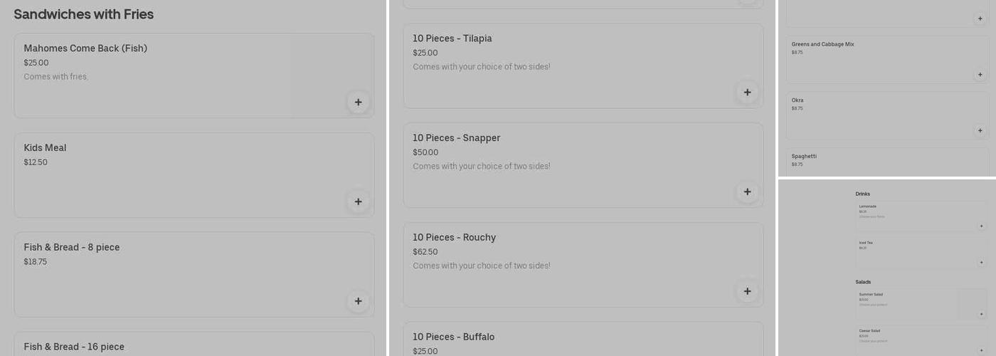 Catch-N-Release Fried Fish & BBQ Menu