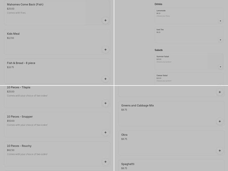 Catch-N-Release Fried Fish & BBQ Menu