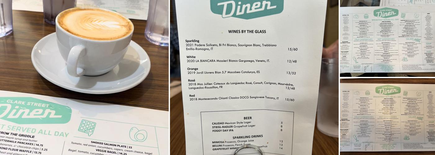 Clark Street Diner Menu