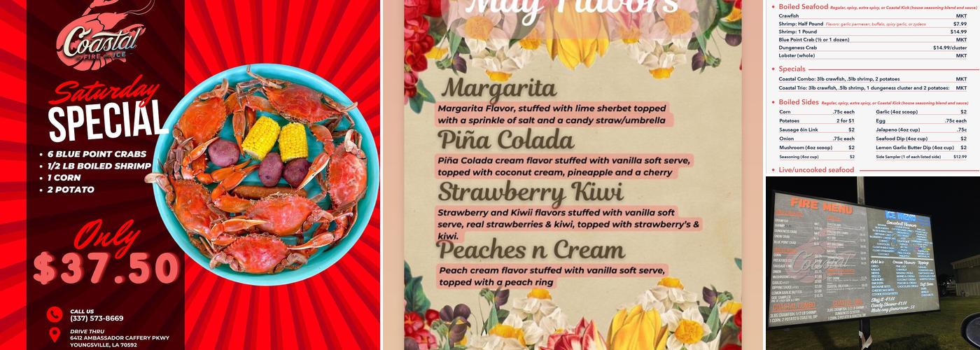 Coastal Fire & Ice Menu