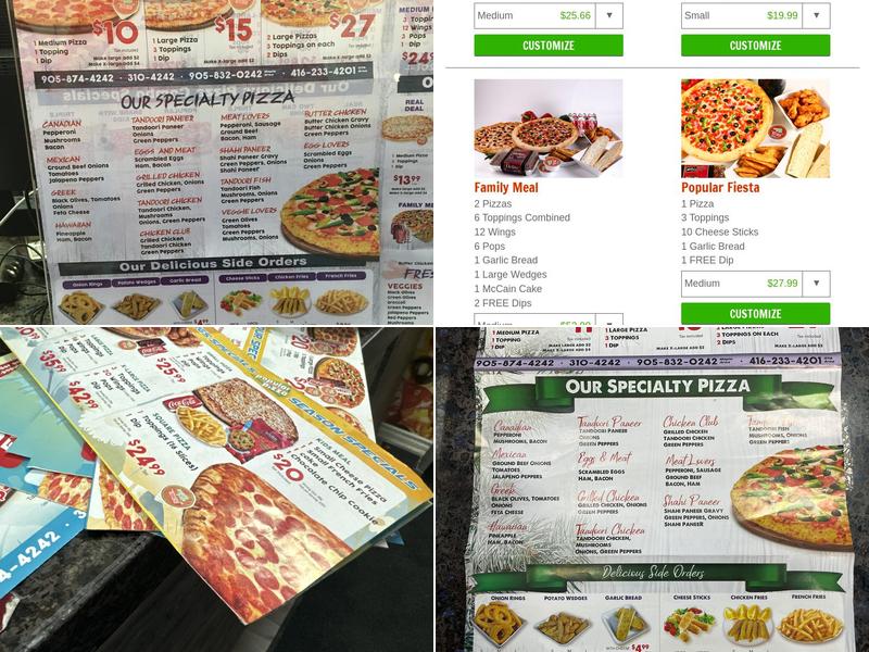 Popular Pizza Menu