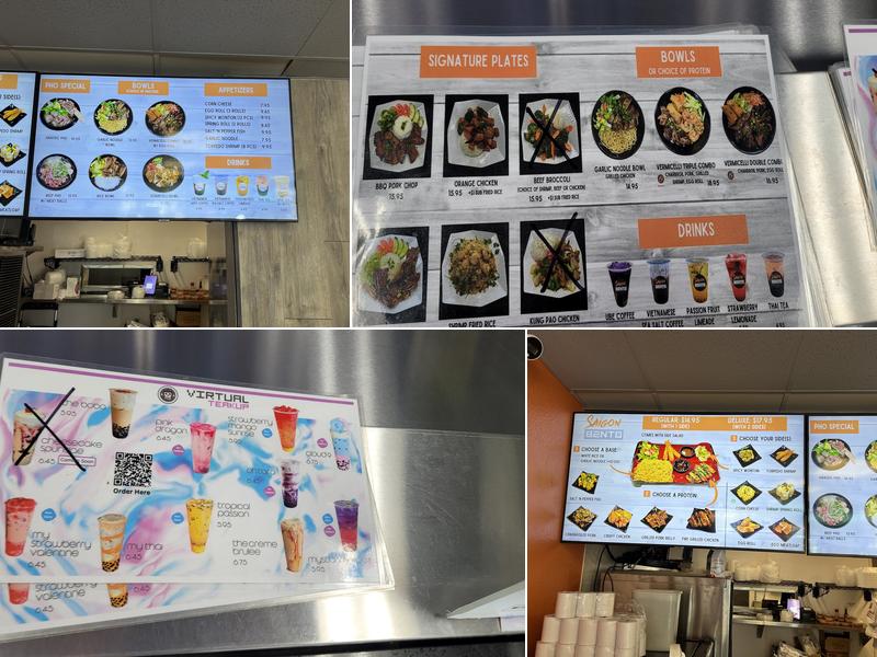 Saigon Bento Menu