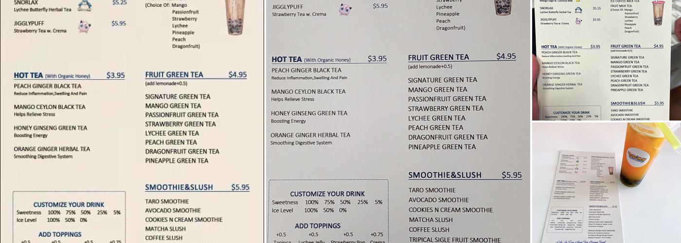 BobaMaN Menu