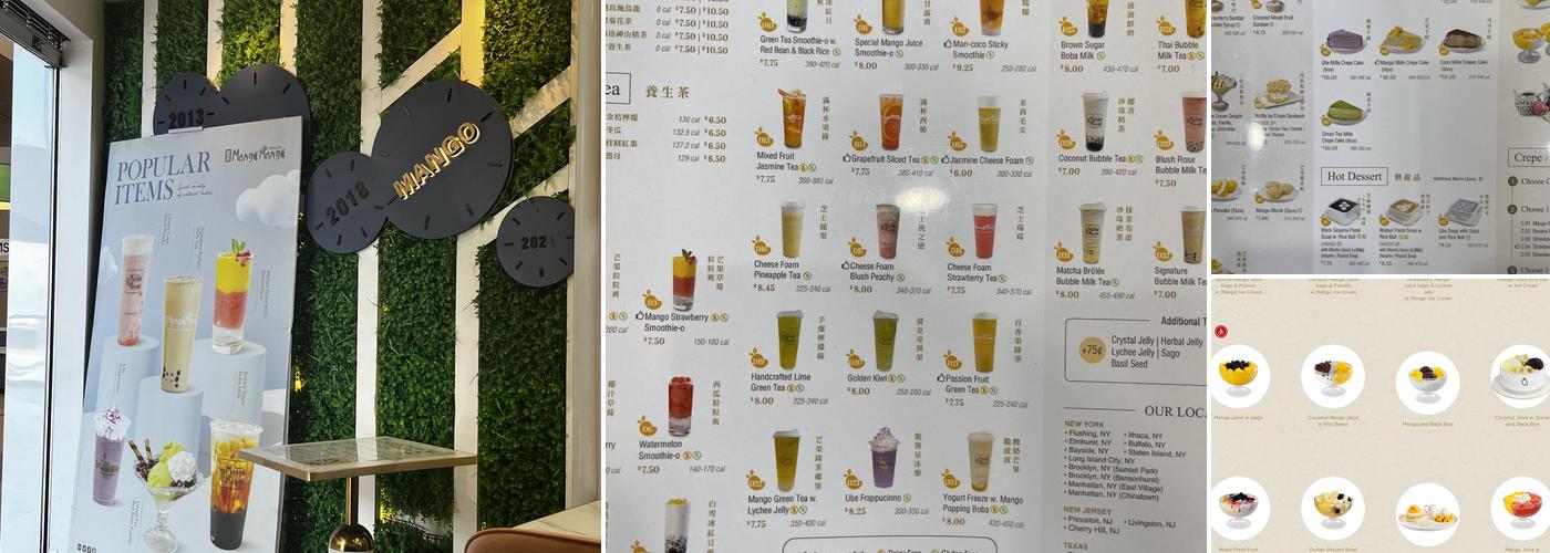 MangoMango Dessert Menu