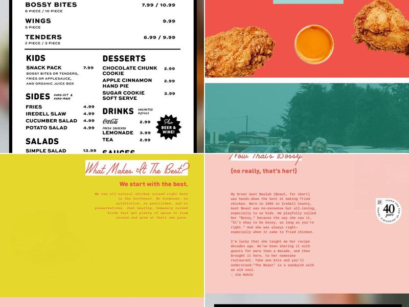 Bossy Beulah's Winston-Salem Menu