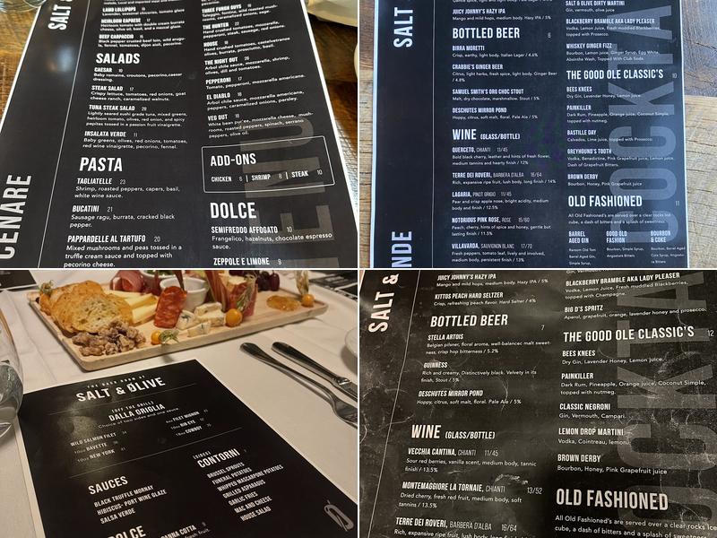 Salt & Olive Menu
