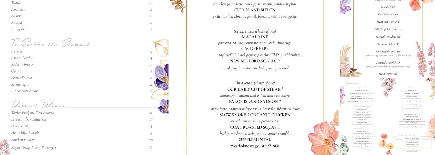 Atria Menu