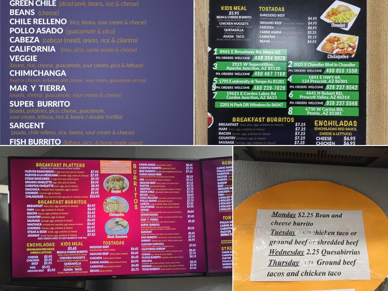 El gordo Mexican grill #5 Menu