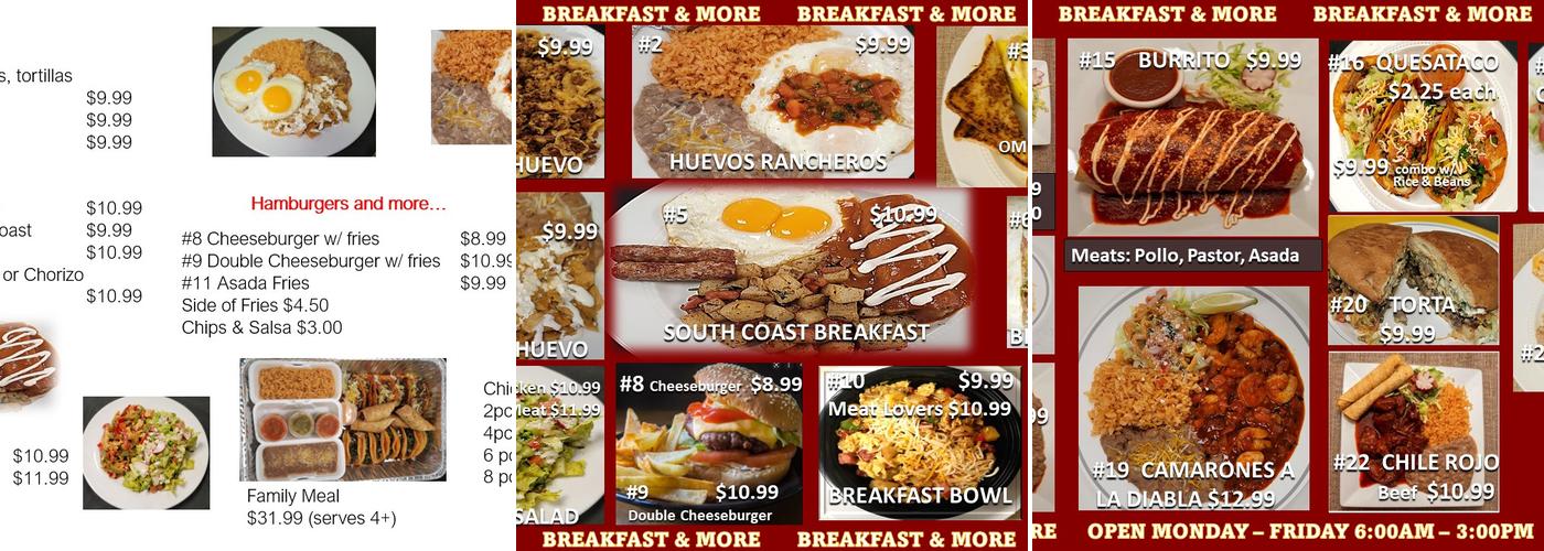 Los Brothers Kitchen Menu