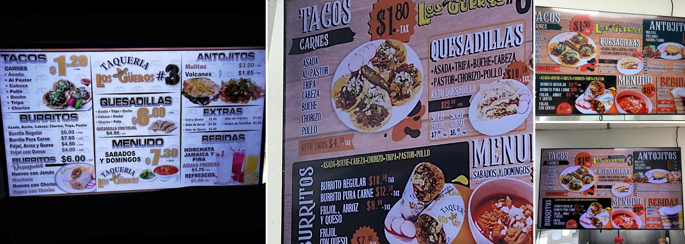 Taqueria los gueros #3 Menu