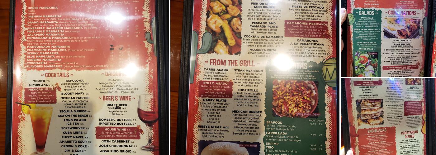 El Rodeo Tequila Bar & Grill Menu