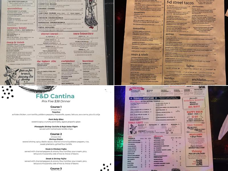 F&D Cantina Menu