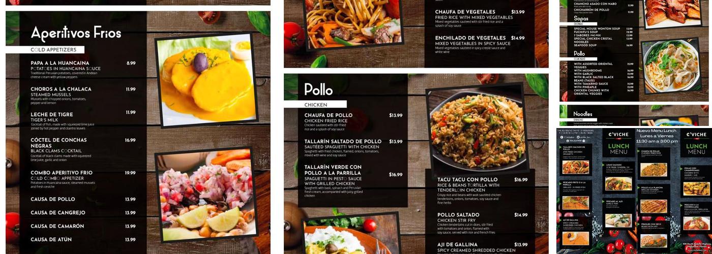 C´viche Bar Menu