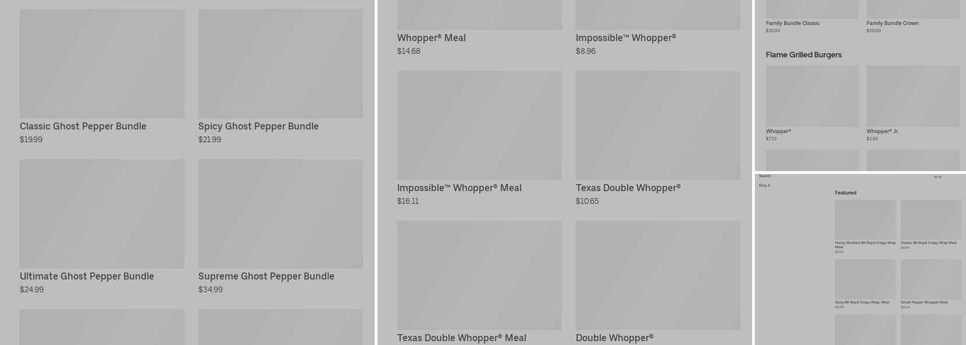 Burger King Menu