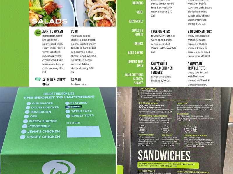 Wahlburgers @ Hy-Vee Menu