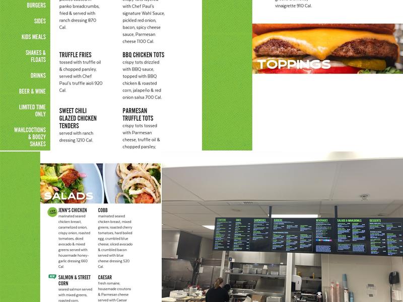 Wahlburgers @ Hy-Vee Menu