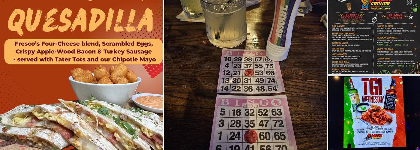 Fresco’s Grand Cantina Menu
