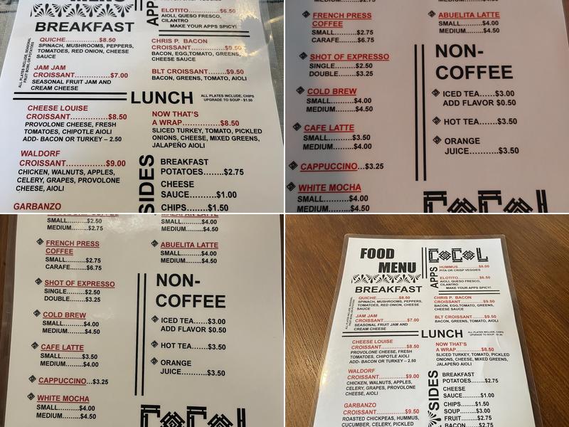 CoCol: Coffee Menu