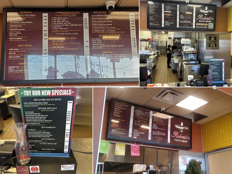 Roberto’s Taco Shop Lubbock, TX Menu