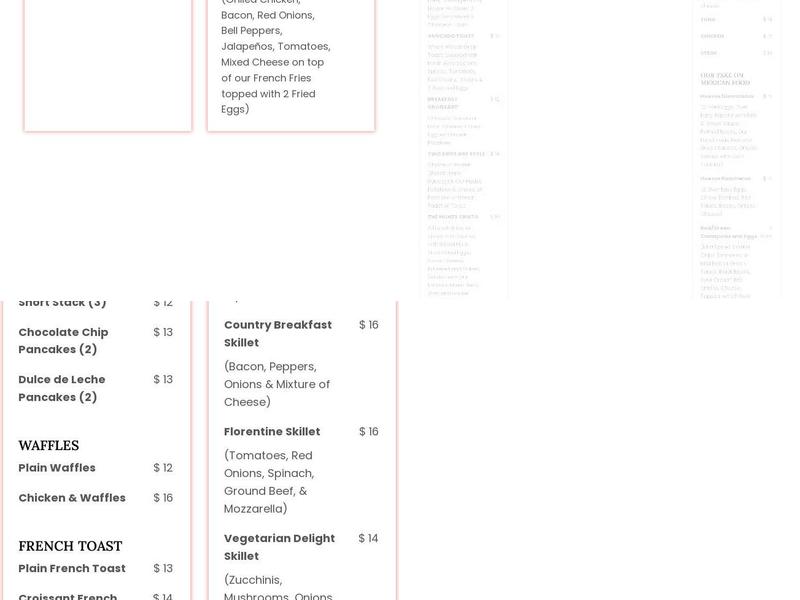 The Brunch House Menu