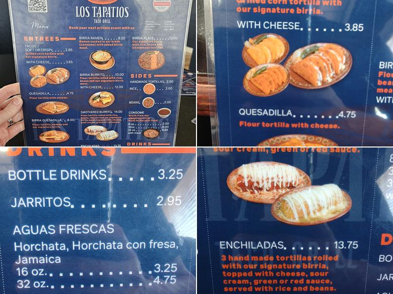 Los Tapatios Taco Grill - West Valley Menu