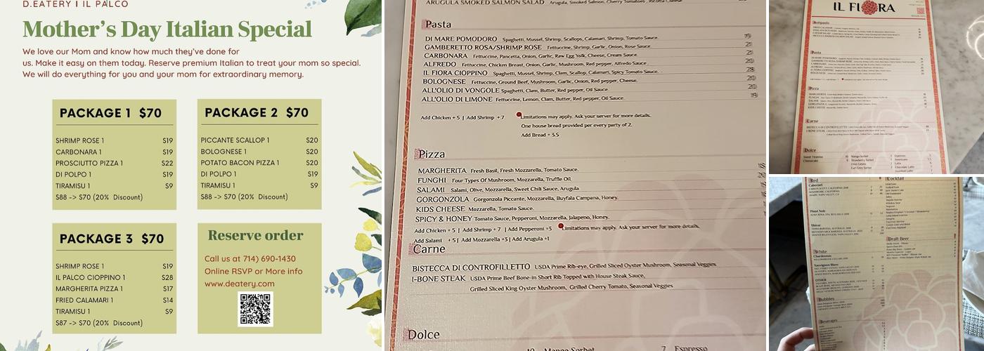 IL FIORA Menu
