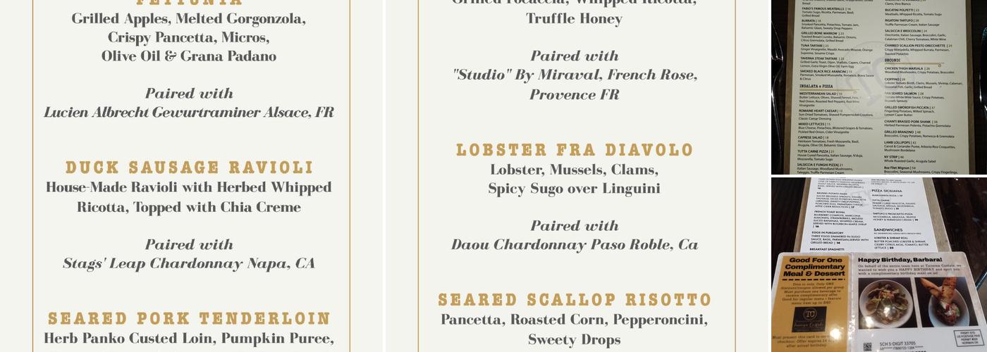 Taverna Costale Menu