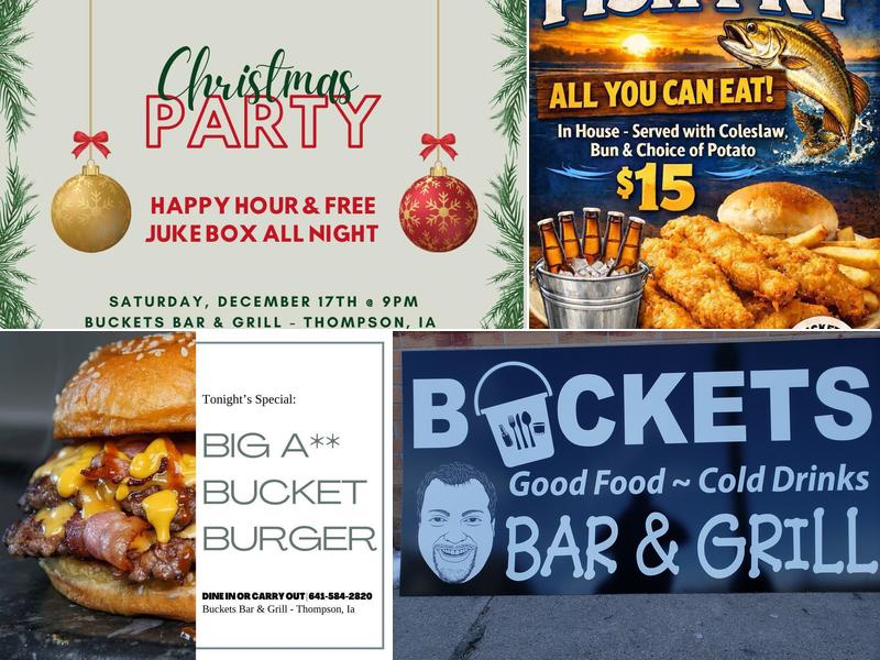 Buckets Bar & Grill 140 Jackson St, Thompson