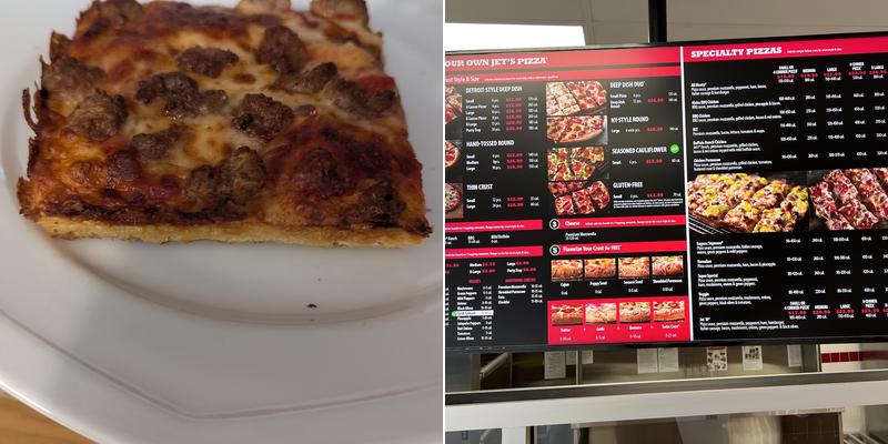 Jet's Pizza Menu