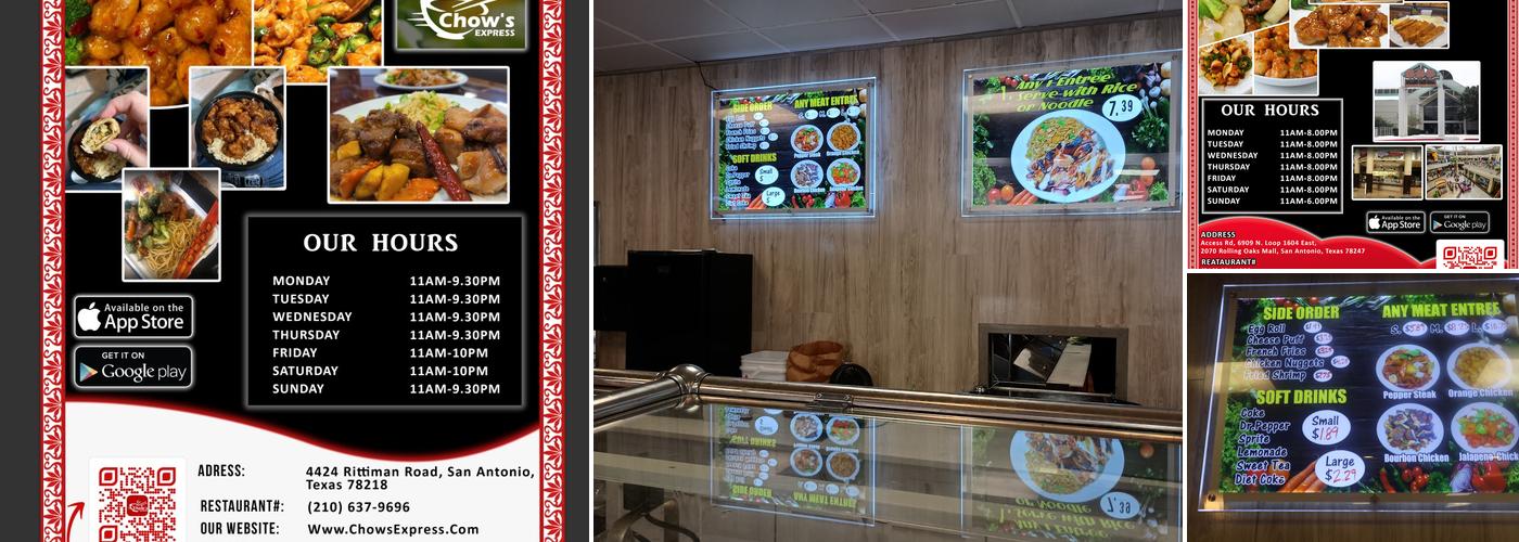 Chow’s Express Menu