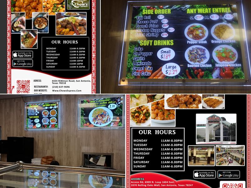 Chow’s Express Menu