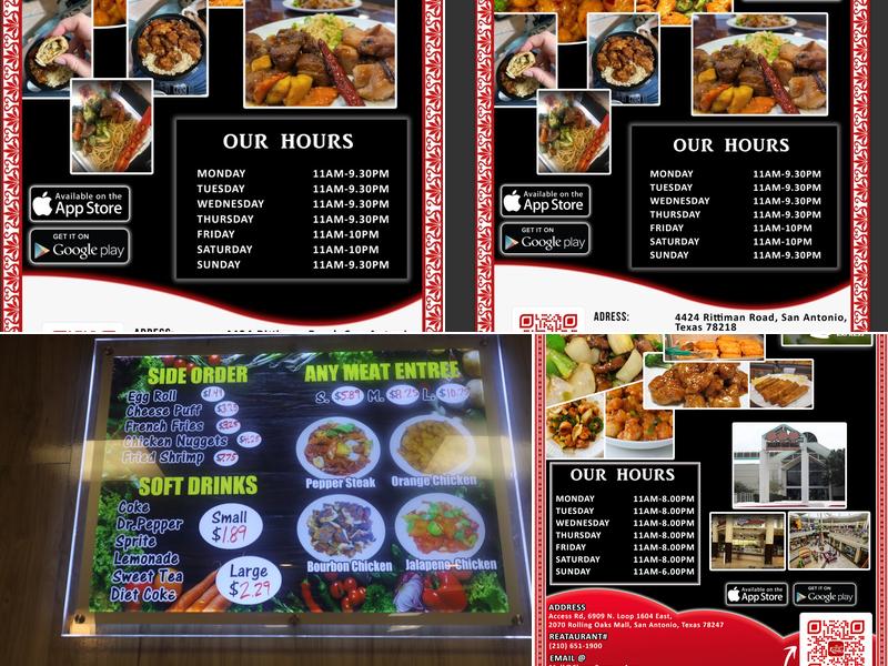 Chow’s Express Menu