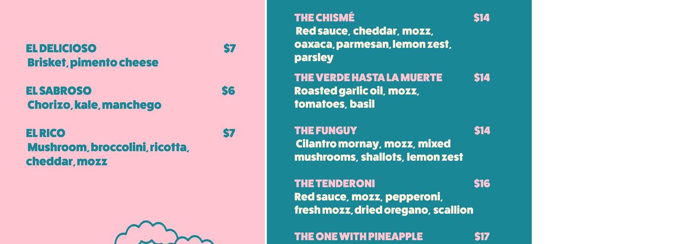 Doughsquad Menu