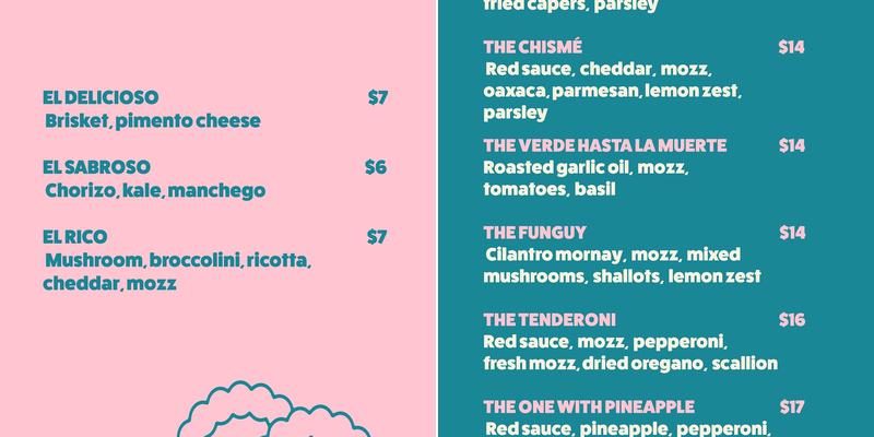 Doughsquad Menu