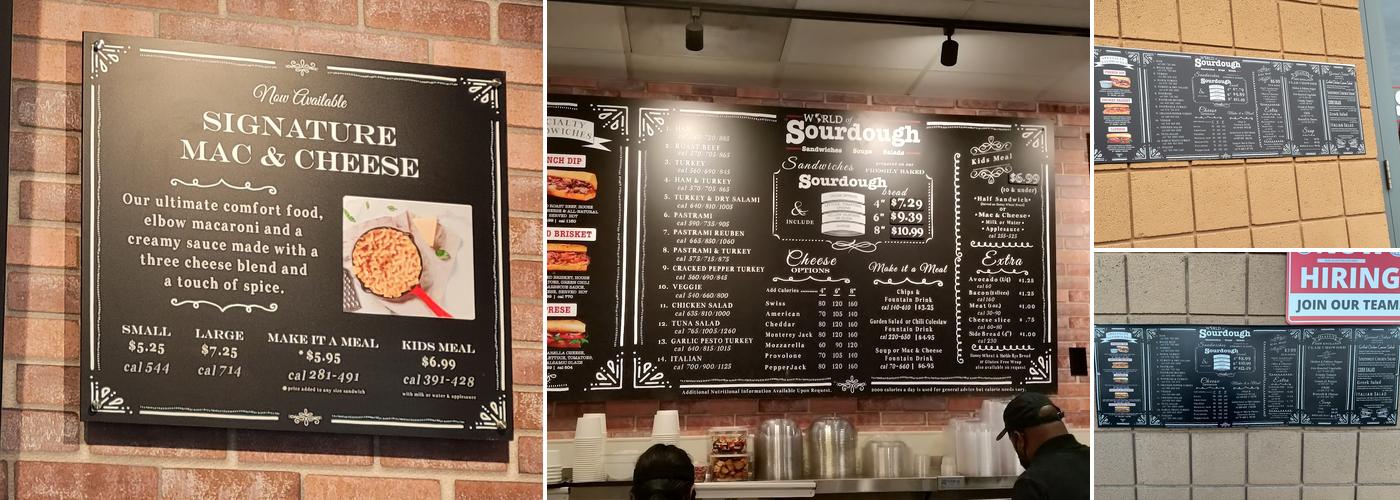 World of Sourdough Menu