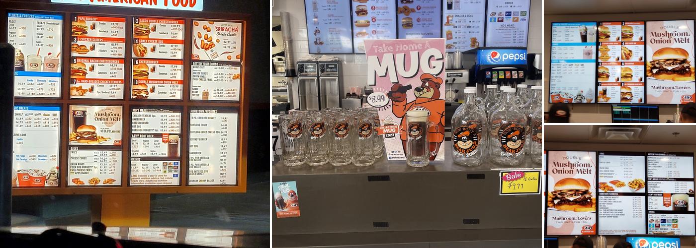 A&W Restaurant Menu