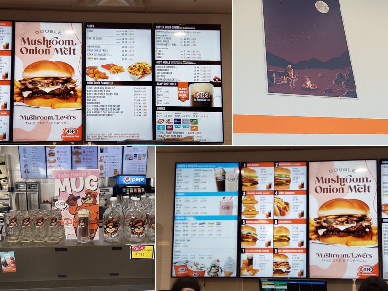 A&W Restaurant Menu